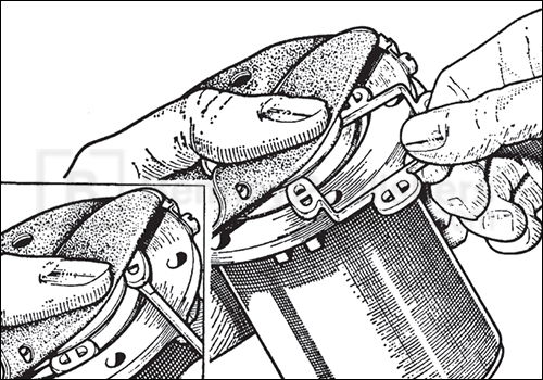 Fitting the armature guide plate, page 117.