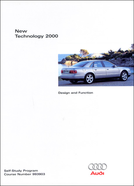 Audi New Technology 2000 Design and Function Technical Service Training Self-Study Program Front Cover